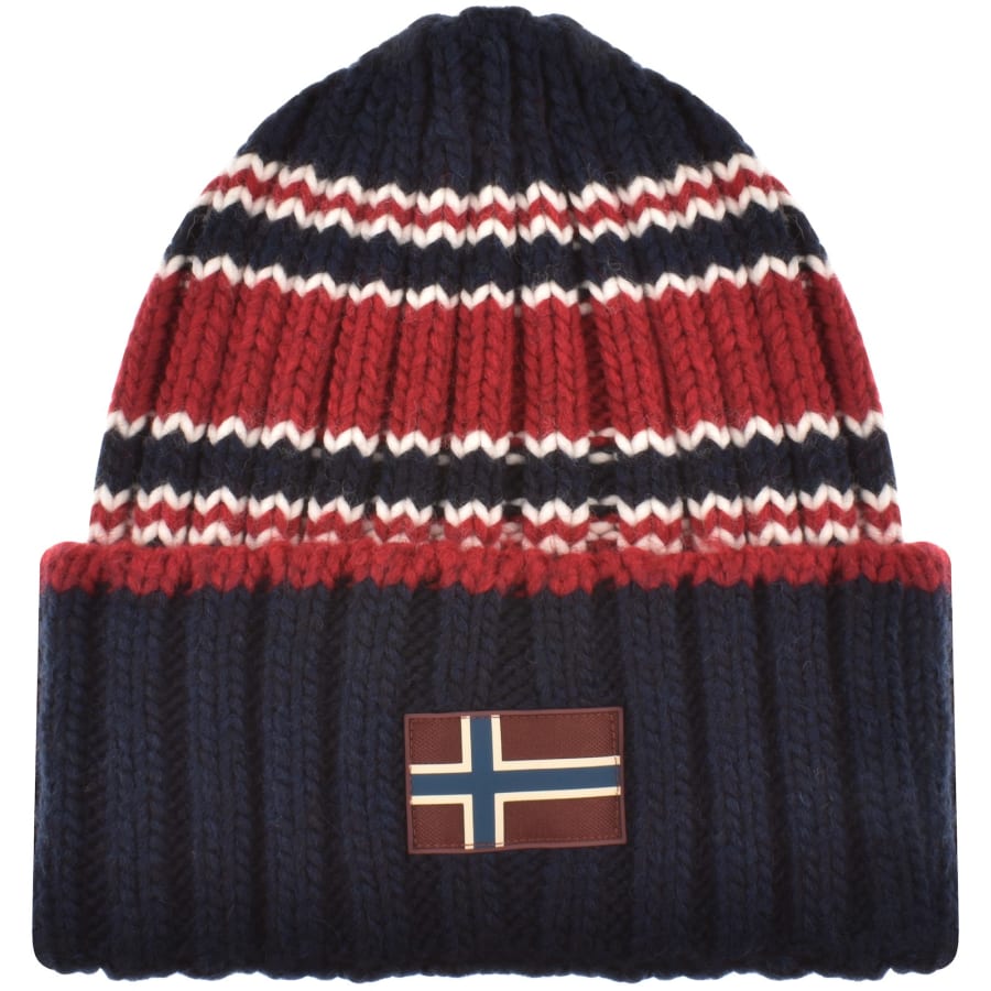 Napapijri F Areuse Beanie Hat Navy Mainline Menswear Canada